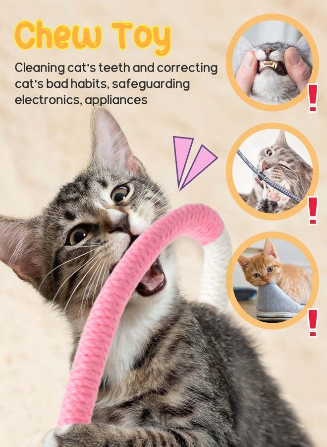 CAPHONT 6 PCS Cat Toys Chew Ropes, 27" Cat Rope Toys with 3 Bags of Catnip and Silvervine Sticks for Kittens and Cats Teeth Cleaning and Dental Care - Image 5